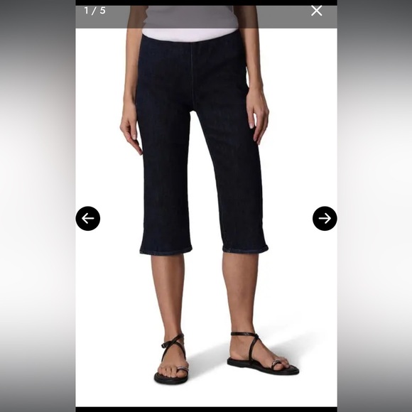 Rag & Bone Scarlett Pull-On Capri Jeans Dark Blue Ankle Jeans Size Medium - Picture 1 of 8